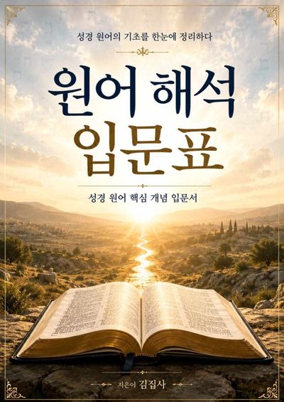 원문 성경 입문표 표지